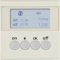 85745282 - KNX radio timer quicklink, display, S.1, white glossy