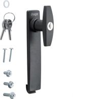 FZ527 - Lock, univers, big T-handle, with lock-Nr. E455 with 2 keys  for encl. IP5-6