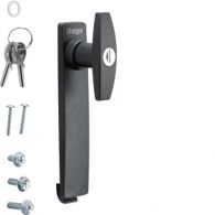 FZ526 - Lock, univers, big T-handle, with lock-Nr. E405 with 2 keys for encl. IP5-6