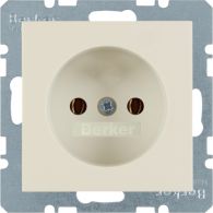 6167038982 - Soc. out. out earthing contact, S.1, white glossy