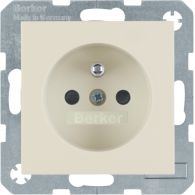 6765768982 - Soc.out. earthing pin, enhncd contact prot., screw-in lift term., S.1, white gl.