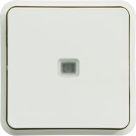WNA023B - Cubyko LT push-button 1F with control light composable white IP55