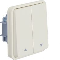 WNA300B - Cubyko LT shutter switch with arrow symbol composable white IP55