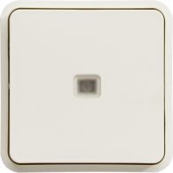 WNA002B - Cubyko LT 2-way switch illuminated composable white IP55