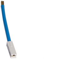 KZ004 - Connecting cable, 120mm, blue, 10mm²,with plug, for distribution bar 250A