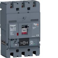 HET250NR - Moulded Case Circuit Breaker h3+ P250 Energy 3P3D 250A 70kA FTC