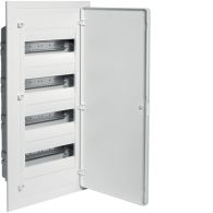 VF412PJ - Small distributor,golf,flush,4row,IP40,48M,MS-terminal,N+PE,white door