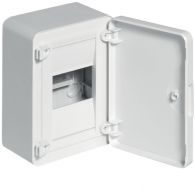 VS104PJ - Small distributor,golf,surface,1row,IP40,4M,MS-terminal,N+PE,white door
