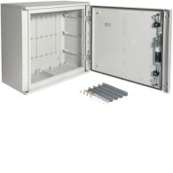 FL300B - Polyester wall mounting enclosure, Orion.Plus, plain door 550x600x300 mm