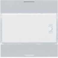 WXE312T - Cover KNX push button 2 gang with LED gallery titane