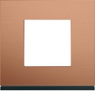 WXP4602 - Plate gallery 1 gang copper alu material
