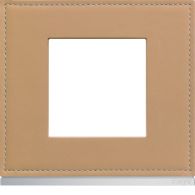 WXP5102 - Plate gallery 1 gang cord leather material
