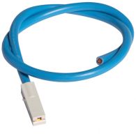 KZ074 - Câble de raccordement,500mm, bleu, 10mm²,avec fiche, pour Répartiteur multifiche