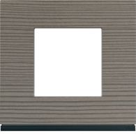 WXP4802 - Plaque gallery 1 poste materiel grey wood