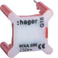 WXA691 - Voyant pour interrupteur gallery 230V rouge