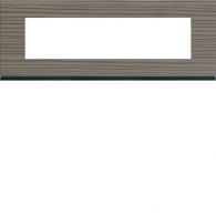 WXP4808 - Plaque gallery 8 modules entraxe 71mm matiere grey wood