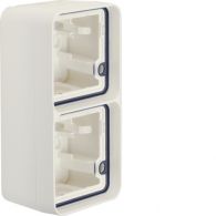 WNA686B - cubyko Boîte double verticale vide associable blanc IP55