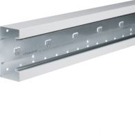 BRS6513019010 - Wall trunking base front mounted BRS 68x130mm lid 80mm of sheet steel pure white