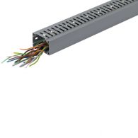 BA7A60040 - Slotted panel trunking made of PVC BA7A 60x40mm grey