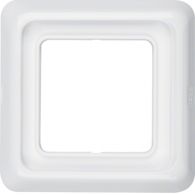 132809 - Frame 1gang, sealing, splash-proteced flush-mtd IP44, p. white glossy