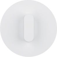 10012089 - Cover plate toggle f. rot. switch/spring-return push-b., R.classic, p.white gl.