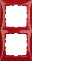 10128962 - Frame 2gang, S.1, red glossy