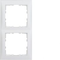 10129909 - Frame 2gang, S.1, p. white, matt, plastic