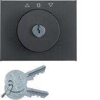 10797206 - Cen.plate lock+push lock funct. f.switch f.blinds,key can be rmvd in 3p.,K1,ant.