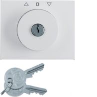 10797209 - Cen. plate lock+push lock funct. f.switch f.blinds,key can be rmvd in 3 p.,K1,wh