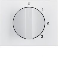 10877109 - Centre plate rot. knob for 3-step switch, neut. pos., K.1, p. white glossy