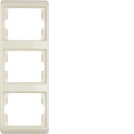 13330002 - Frame 3gang vertical Arsys white, glossy