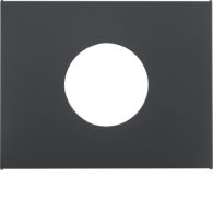 11657006 - Centre plate for push-button/pilot lamp E10, K.1, ant. matt, lacq.