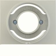 11677004 - Centre plate for pilot lamp E14, K.5, stainless steel matt, lacq.