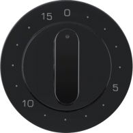 16322045 - Centre plate for mechanical timer, R.1/R.3, black glossy