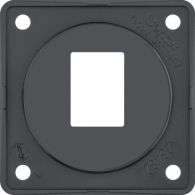 9455705 - Integro Insert-Supporting Plate for Amp Module Jacks, 1-Gang Black Glossy