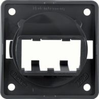 9455905 - Integro Insert- Supporting Plate for 2 Mini-Com Modules Black Glossy
