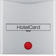 16401404 - Centre plate imprint f. push-button f. hotel card, redlens, B.7, al. matt lacq.