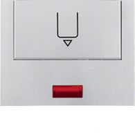 16417103 - Centre plate imprint f. push-button f. hotel card, redlens, K.5, al. matt lacq.