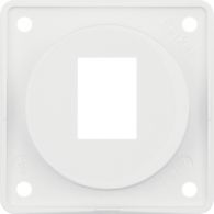 945572509 - Integro Insert-Supporting Plate for Amp Module Jacks, 1-Gang, Polar White Glossy