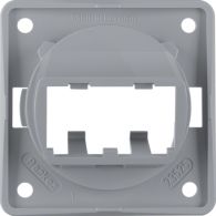 945592507 - Integro Insert- Supporting Plate for 2 Mini-Com Modules Grey Glossy