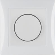 28198989 - Rot. dimmer cover plate, setting knob, S.1, p. white glossy