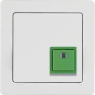 52016089 - Switch-off push-button frame, Q.1, p. white velvety