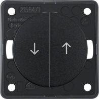 936532510 - Blind series push-button impr sym arr, Integro - Design Flow/Pure, black gl