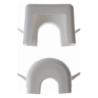 181309 - Cable + duct entry, surface-mtd, p. white