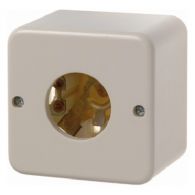510040 - Surface-mtd push-button/pilot lamp E10, NO contact, surface-mtd, white glossy