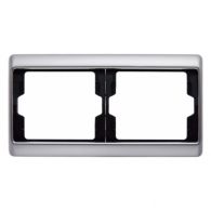 13640004 - Frame 2gang horizontal Arsys stainless steel