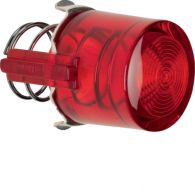 1229 - Knob for push-button/pilot lamp E10, 1930/glass/R.classic, red, trans.