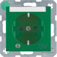 41101913 - SCHUKO soc.out. LED+&quot;SV&quot; impr.,labfield,enhncd contact prot., S1/B3/7een
