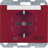 41107115 - SCHUKO soc.out. LED+&quot;EDV&quot; impr.,labfield,enhncd contact prot.,screw-in lift ,K1