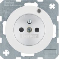 6765092089 - Soc.out. earth.pin+control LED,enhncd contact prot.,screw-in lift term.,R.1.3,wh